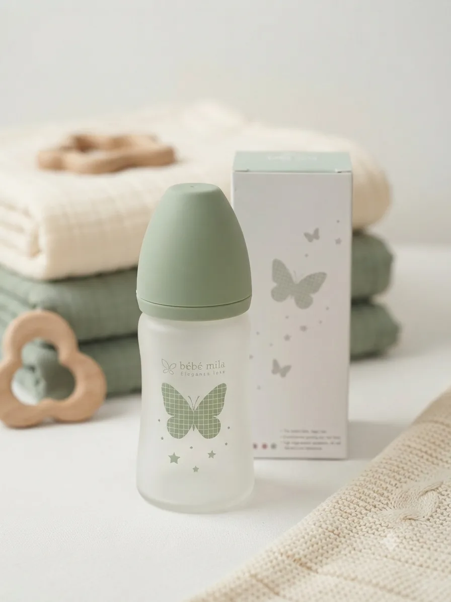 شیری تەواو سیلیکۆنی Bebe Mila 210ml دژە شکان – +3 مانگ