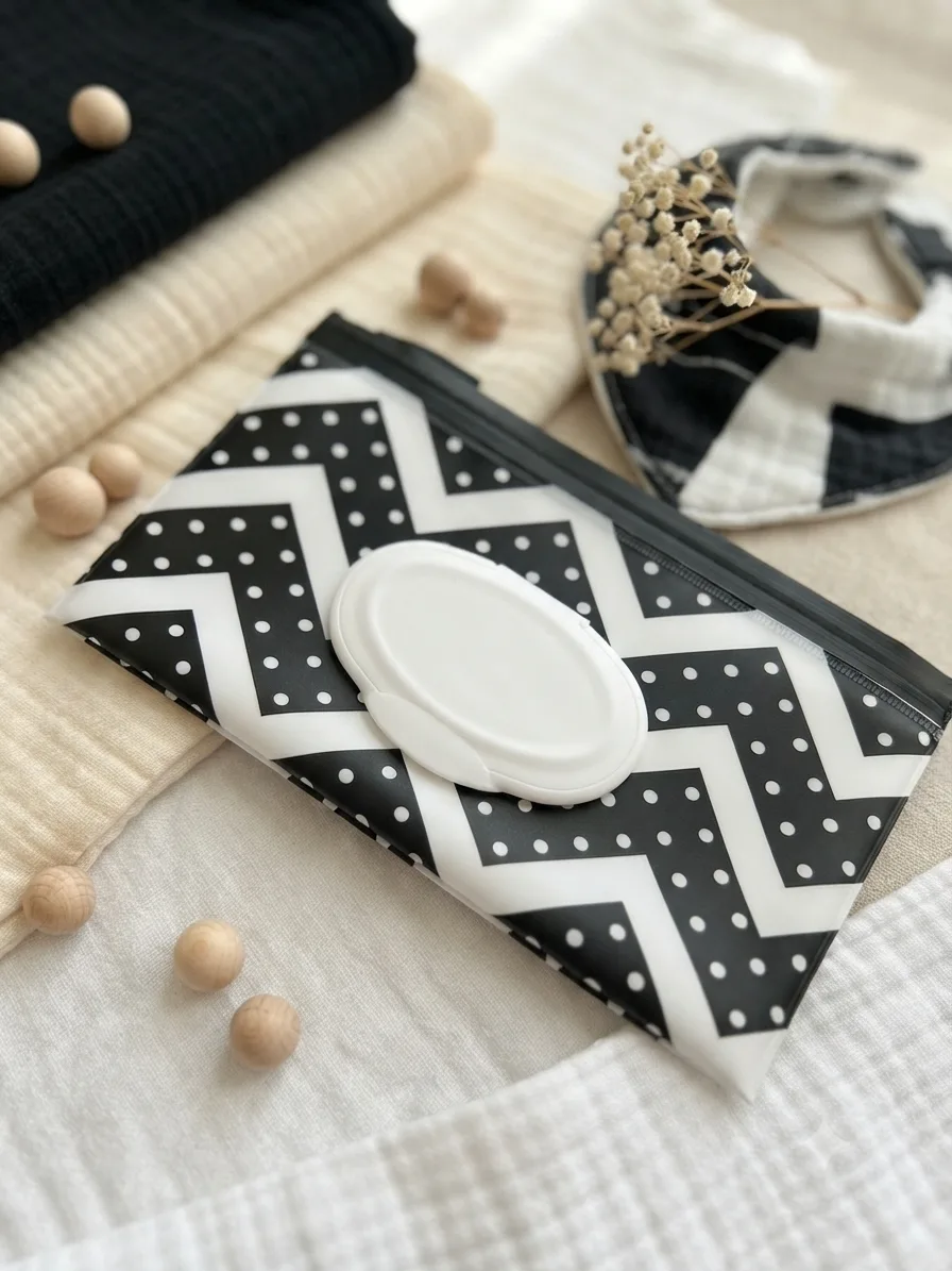 Patterned Wet Wipes Case