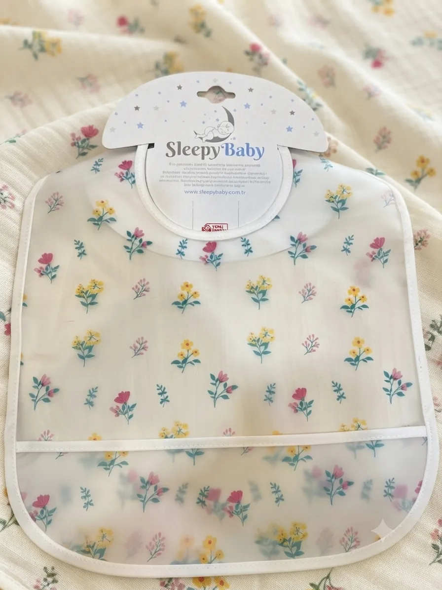Waterproof Baby Bib with Food Catcher Pocket 