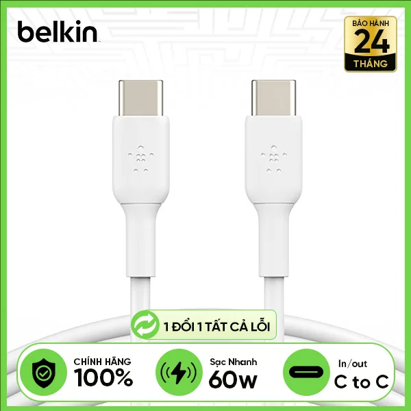 Getting to know the Belkin BOOST↑CHARGE™ USB-C to USB-C Cable, CAB003