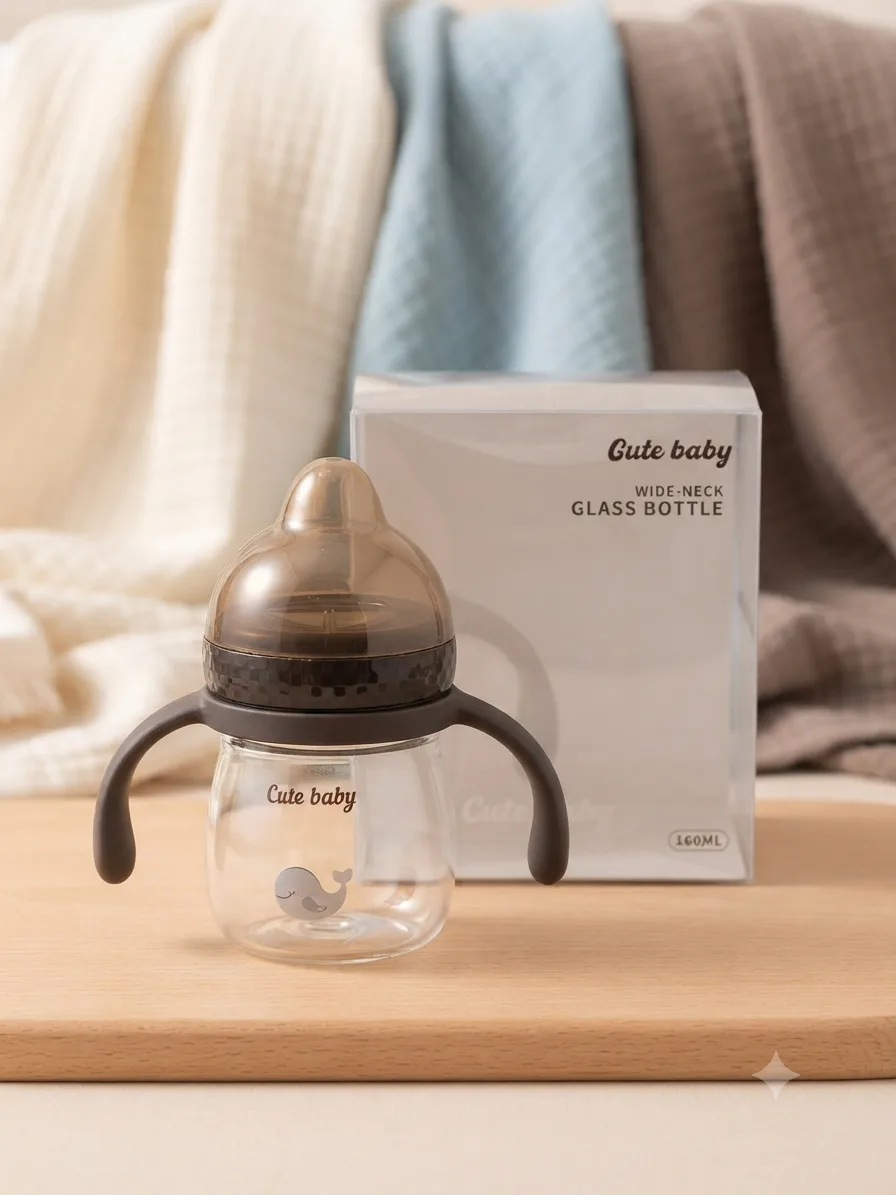 شوشەی شیری دژە غازات Cute Baby شیشەیی (180ml (6oz