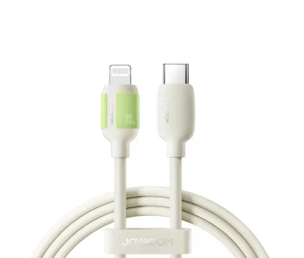 Joyroom S-A53 30W USB-C - Lightning Cable with Fluorescent Tip 1.2m - Beige