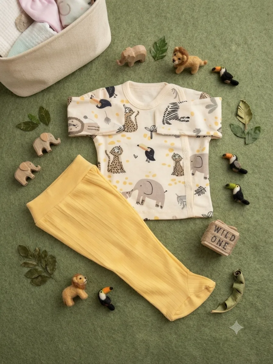  Baby Bamboo Blanket – Animal Pattern
