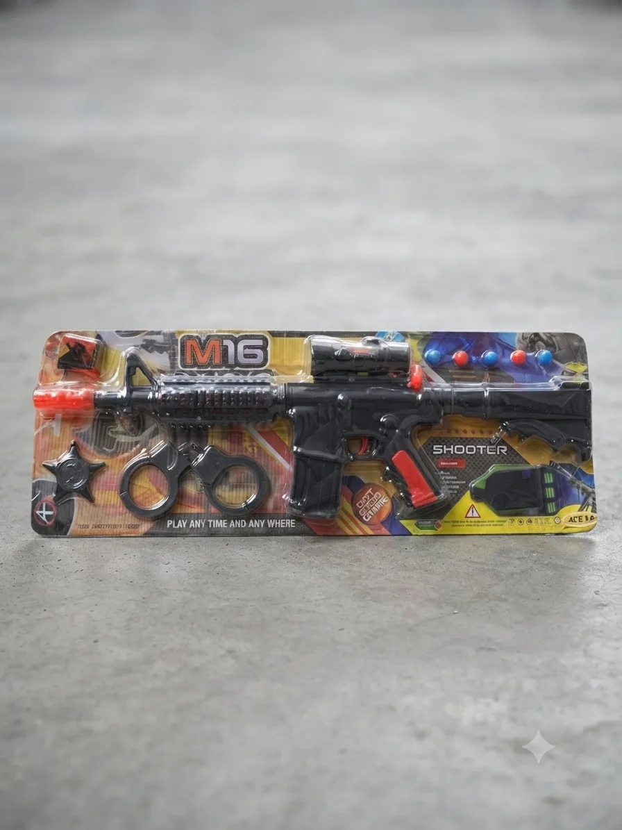 Kids M16 Toy Gun Set