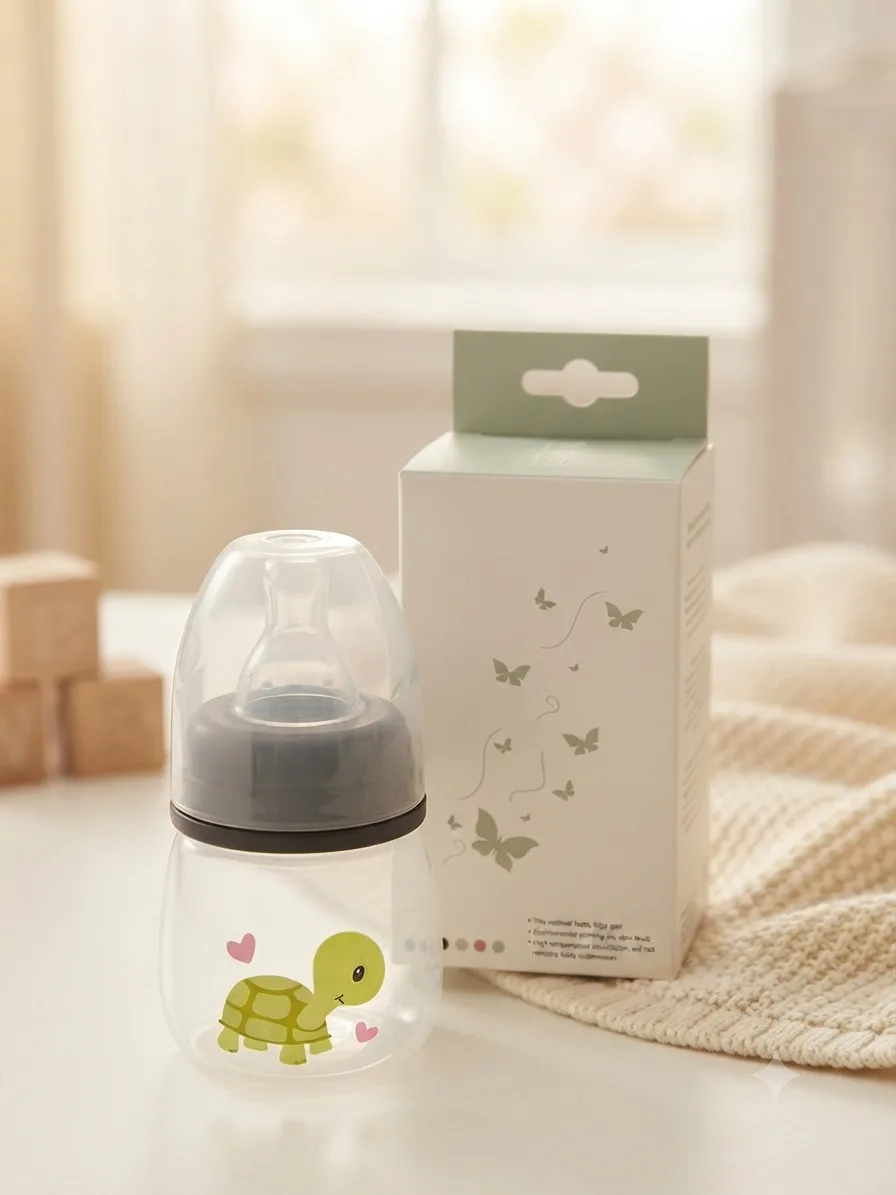 Bébé Mila Anti-Break PP Baby Feeding Bottle No. 2 – Regular Neck (60 ml)