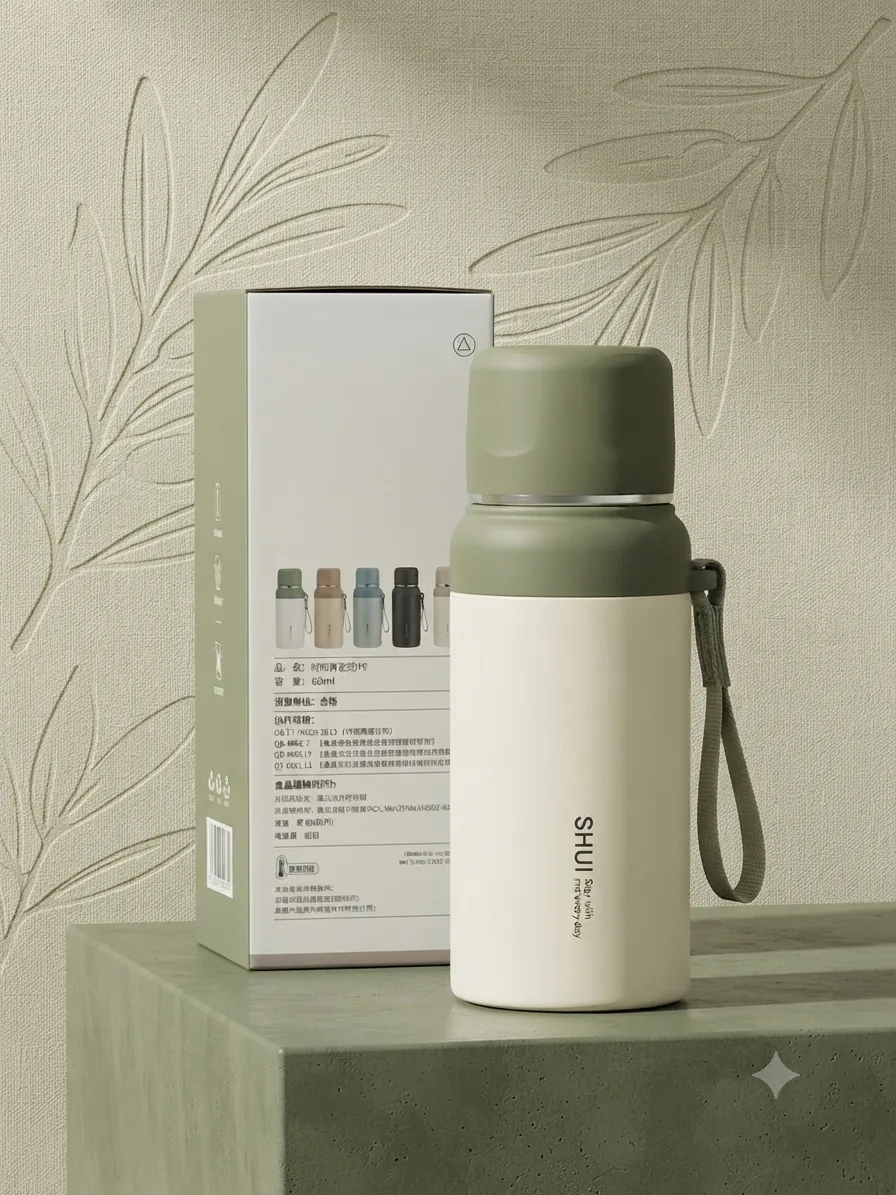 Vacuum Insulated Thermos Bottle 600ml