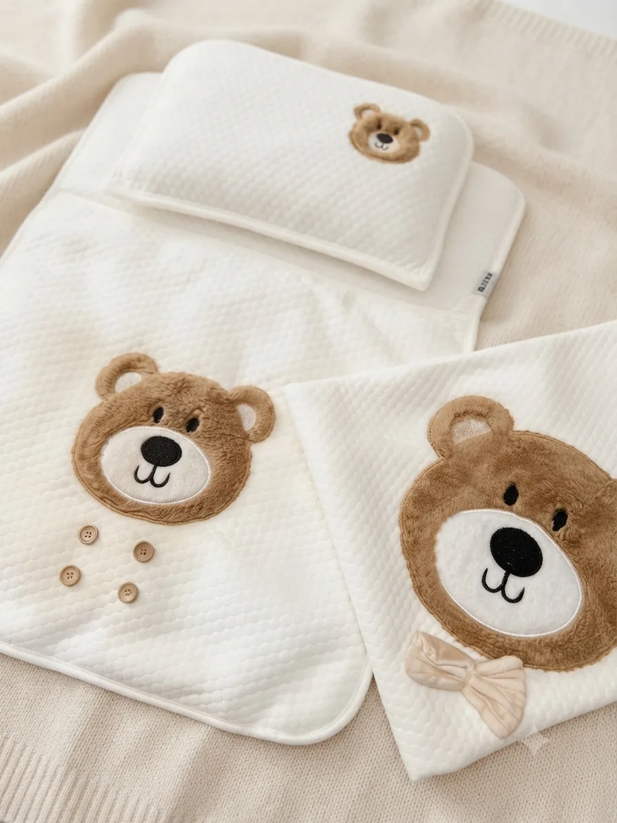 My Baby 3-Piece Baby Mattress & Pillow Set – Animal Design