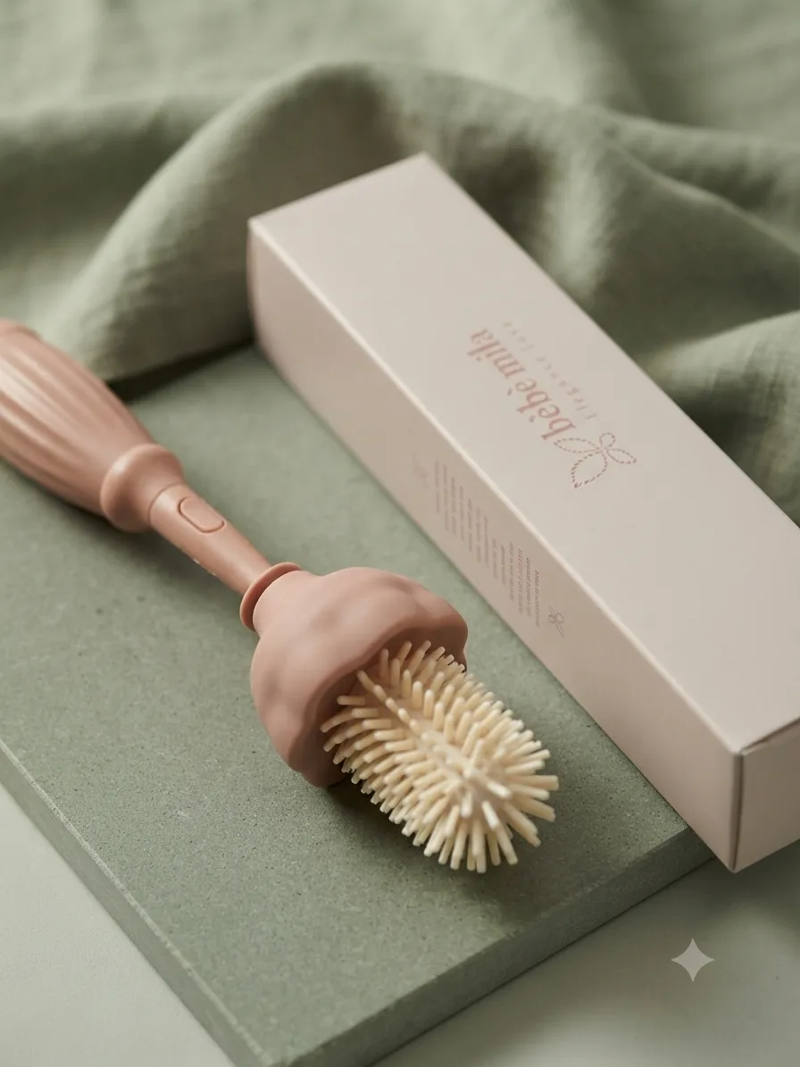     3-in-1 Silicone Baby Bottle & Nipple Cleaning Brush