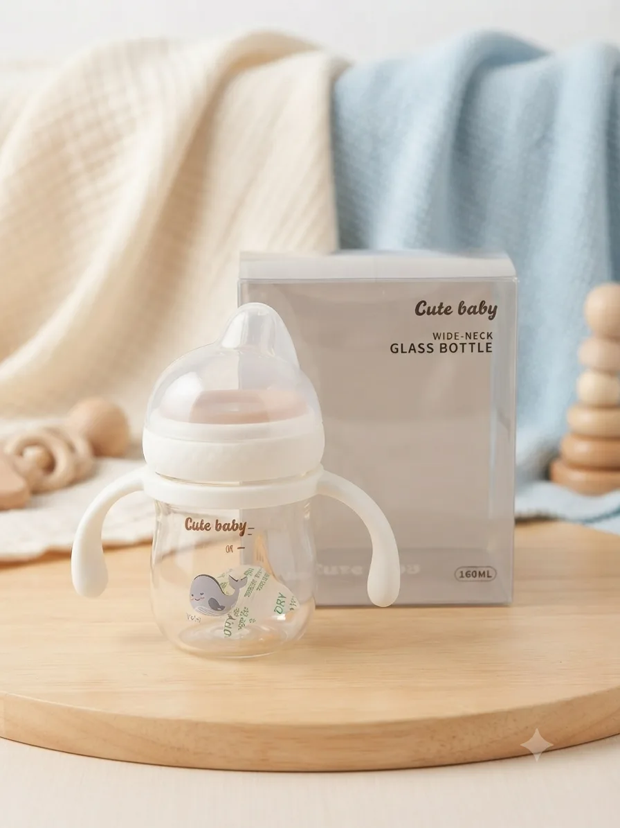 شوشەی شیری دژە غازات Cute Baby شیشەیی (180ml (6oz