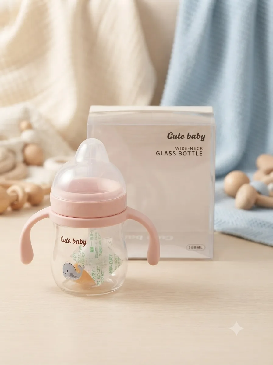 شوشەی شیری دژە غازات Cute Baby شیشەیی (180ml (6oz