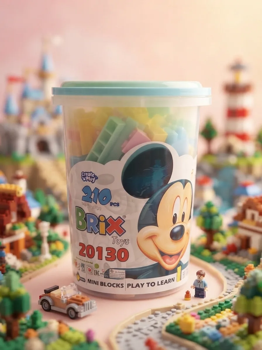 میکانۆی سەتڵی منداڵان BRIX Toys 210 پارچە