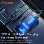 MCDODO 107W بارگاوی ئۆتۆمبێل لەگەڵ PD + 4 دەروازەی USB، بارگاویکردنی خێرا، و پیشاندەری LED