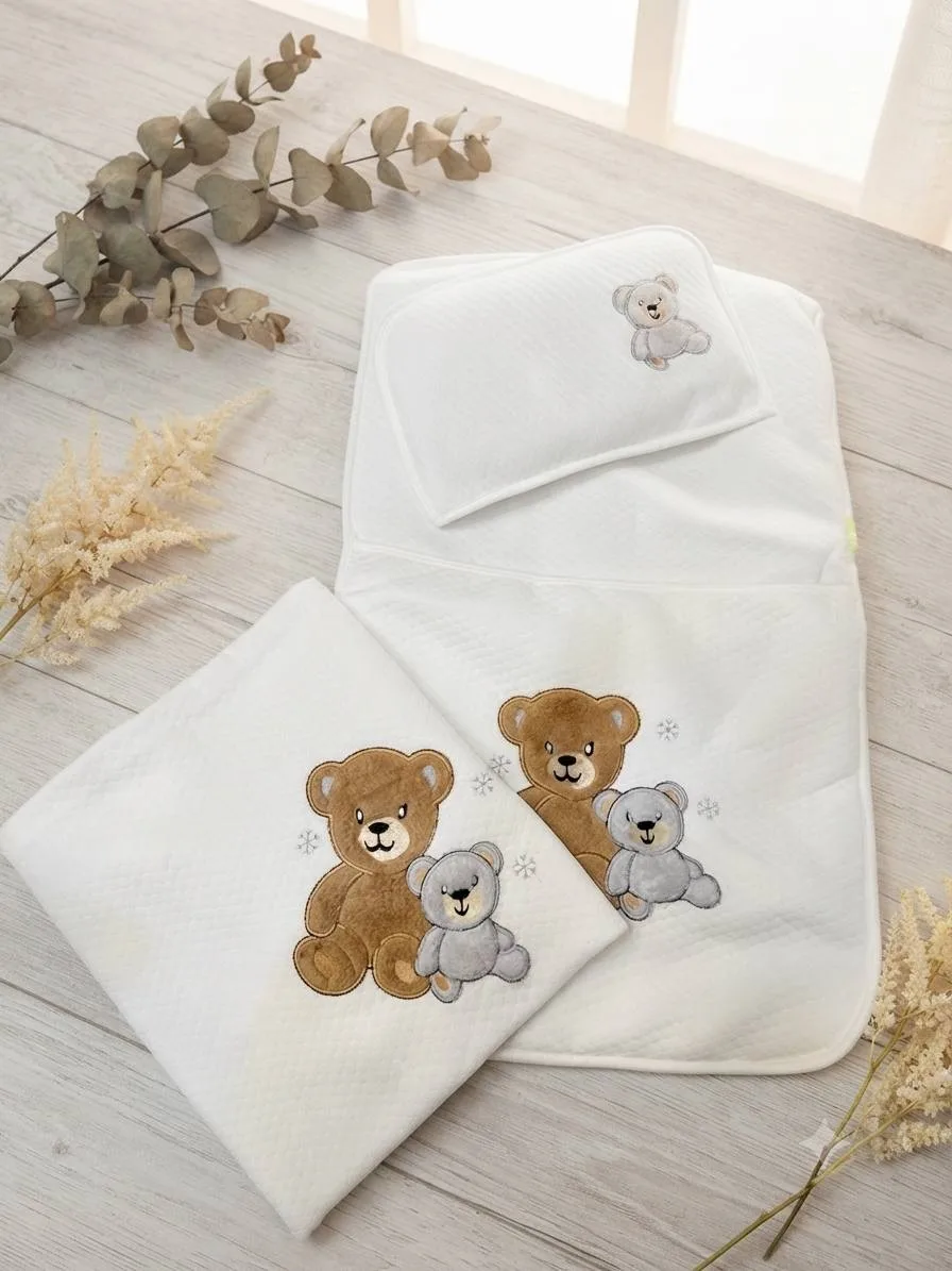 My Baby 3-Piece Baby Mattress & Pillow Set – Animal Design