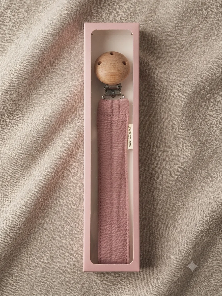     Bébè Mila Muslin Fabric Pacifier Chain