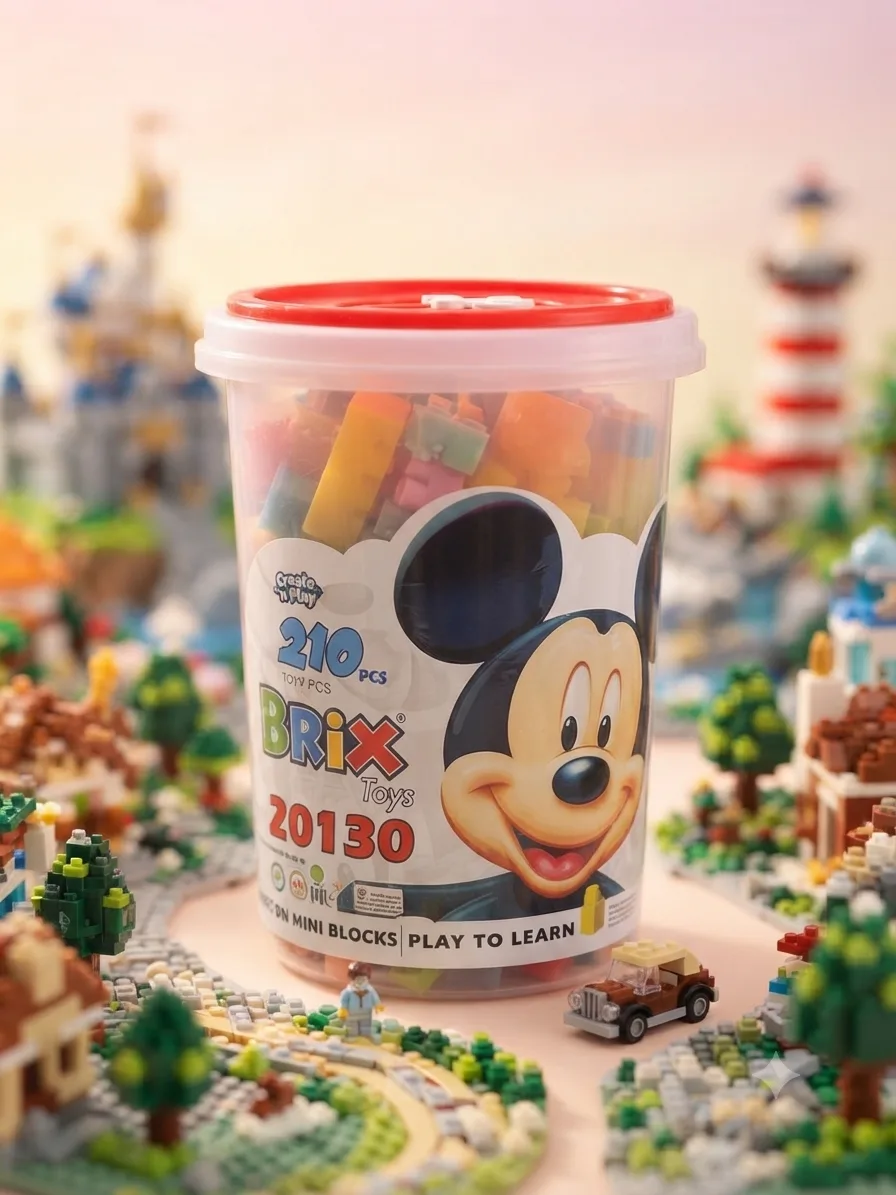 میکانۆی سەتڵی منداڵان BRIX Toys 210 پارچە