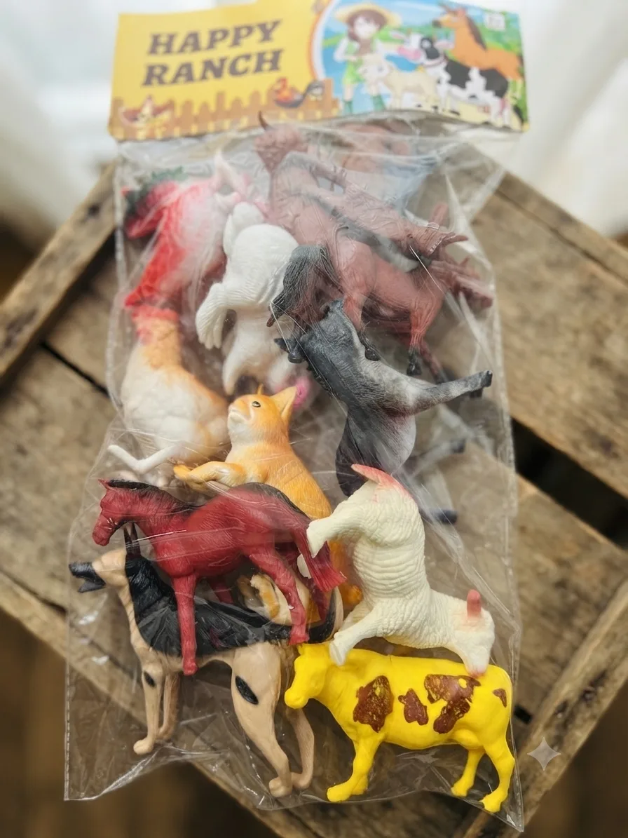 12-Piece Farm Animal Toy Set