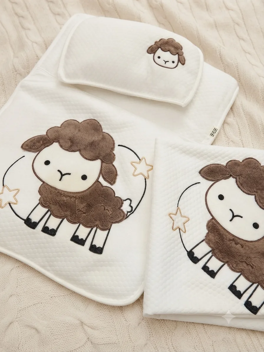 My Baby 3-Piece Baby Mattress & Pillow Set – Animal Design