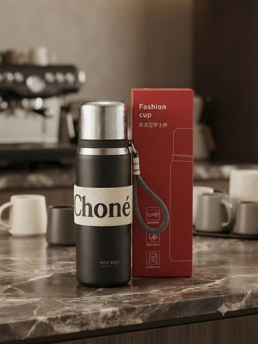     بوتڵی گەرم و سارد ڕاگرتنی ستەینلێس بە دەستگرت 680 ml