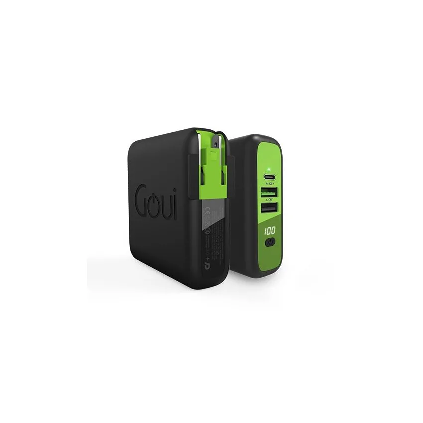 Goui - Mbala - Wall charger, + Power Bank 8000 + Qi