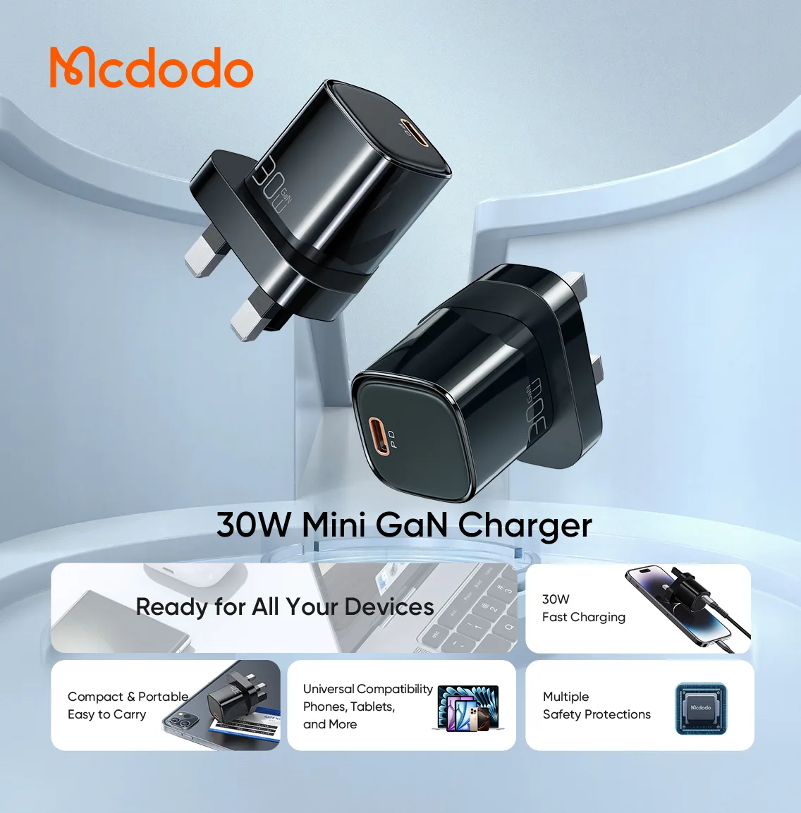 شاحن ماكدودو Nano 30W Mini GaN