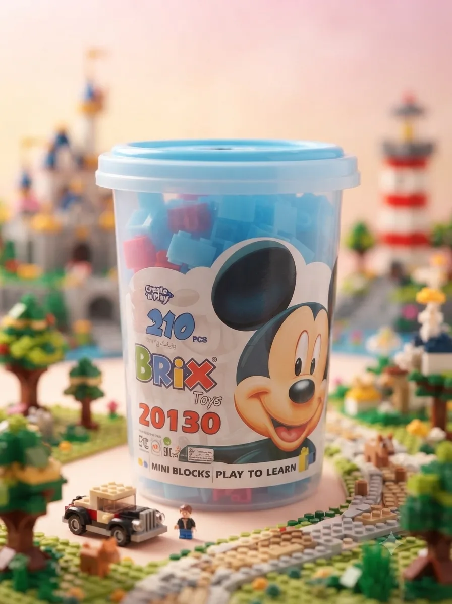 میکانۆی سەتڵی منداڵان BRIX Toys 210 پارچە