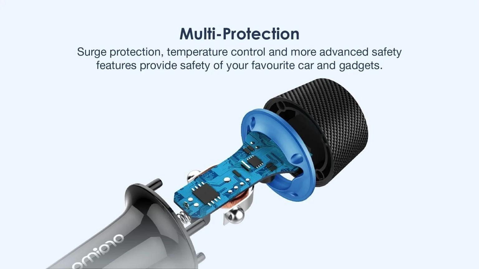 Oraimo Highway Dual Car Charger OCC-21D – Dual Output, Fast Charging, Multi-Protection
