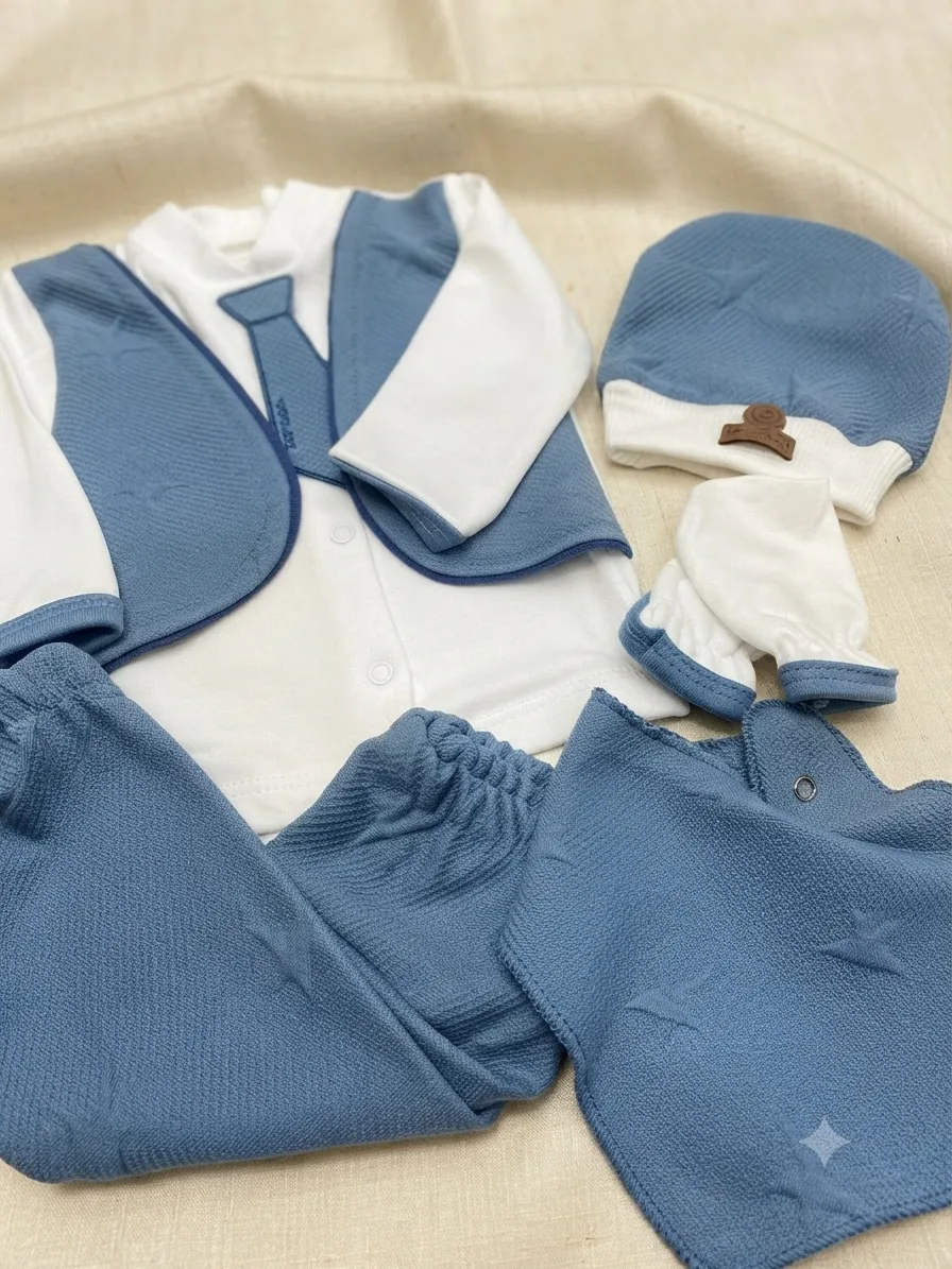 Formal Newborn Baby Clothing Set with Vest and Tie