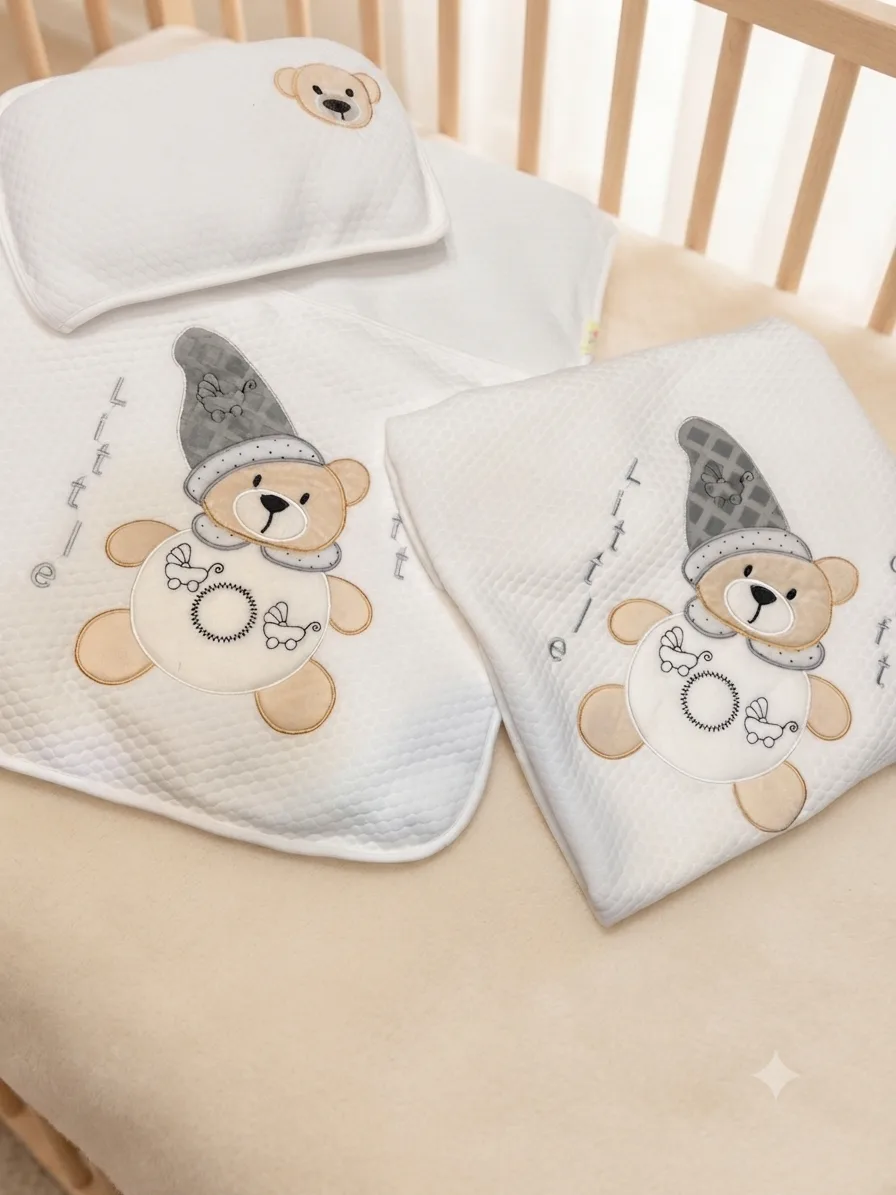 My Baby 3-Piece Baby Mattress & Pillow Set – Animal Design
