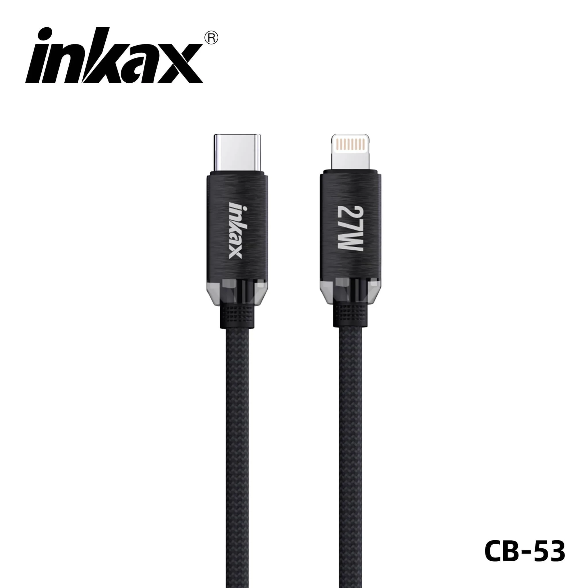Inkax CB-53 Type-C to Lightning Cable, 27W, 1 Meter Long