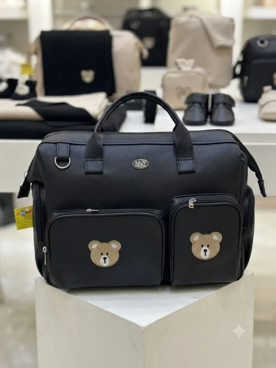 M&Y Leather Baby Diaper Bag