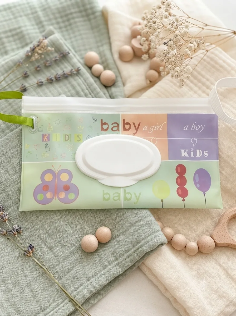 Patterned Wet Wipes Case