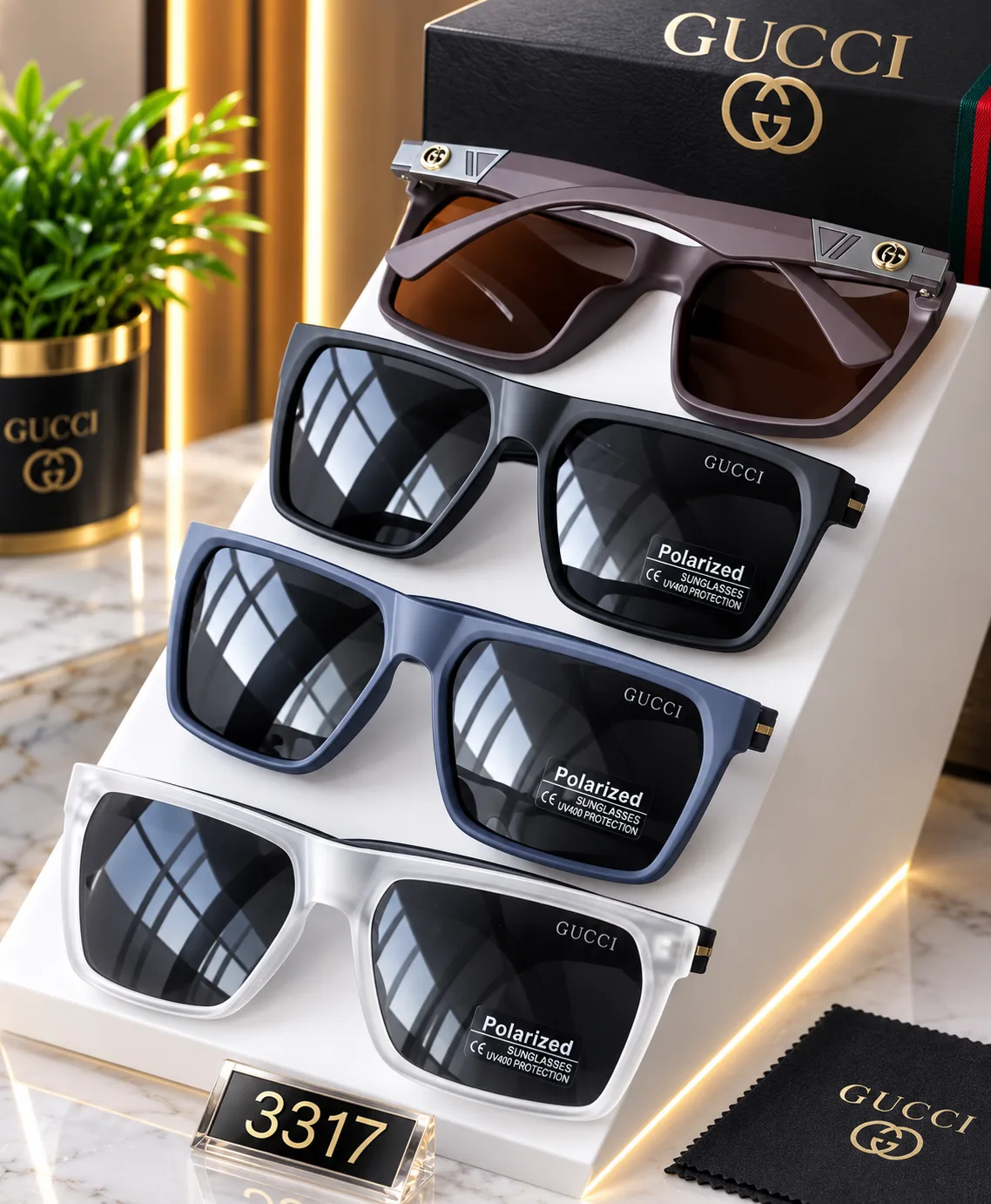 نظارات شمسية Polarized ماستر كوالتي یدە سبرنک ماركة Gucci2
