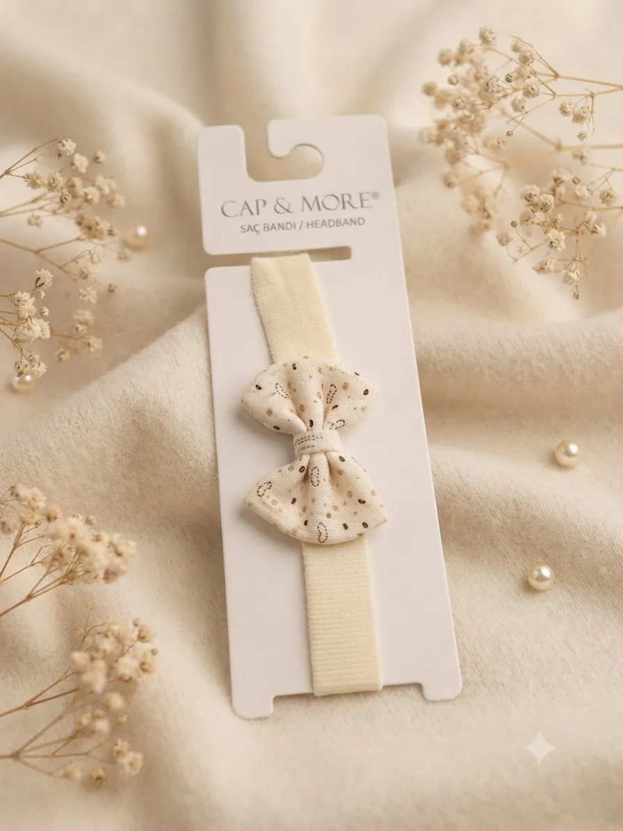 Girls’ Patterned Bow Hair Tie