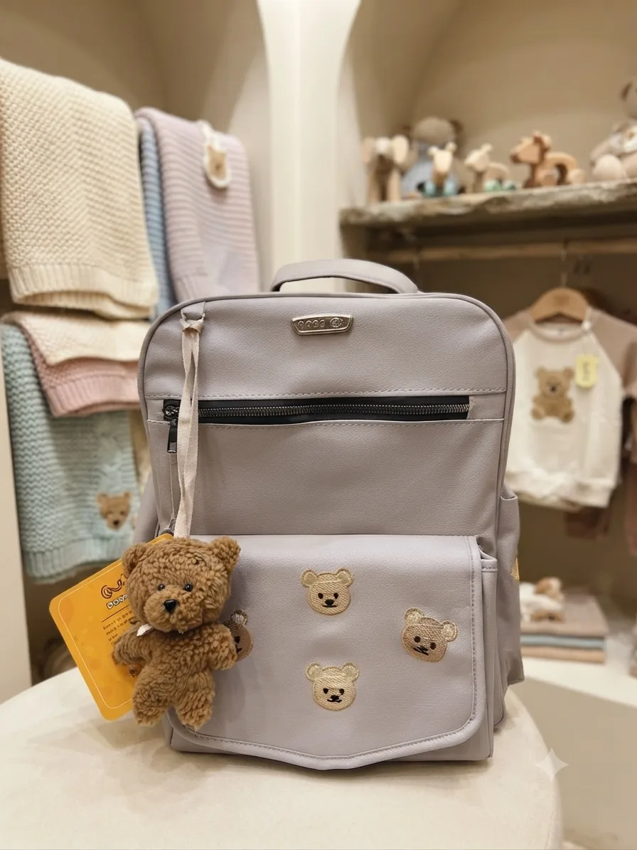 Rabu Leather Baby Diaper Backpack