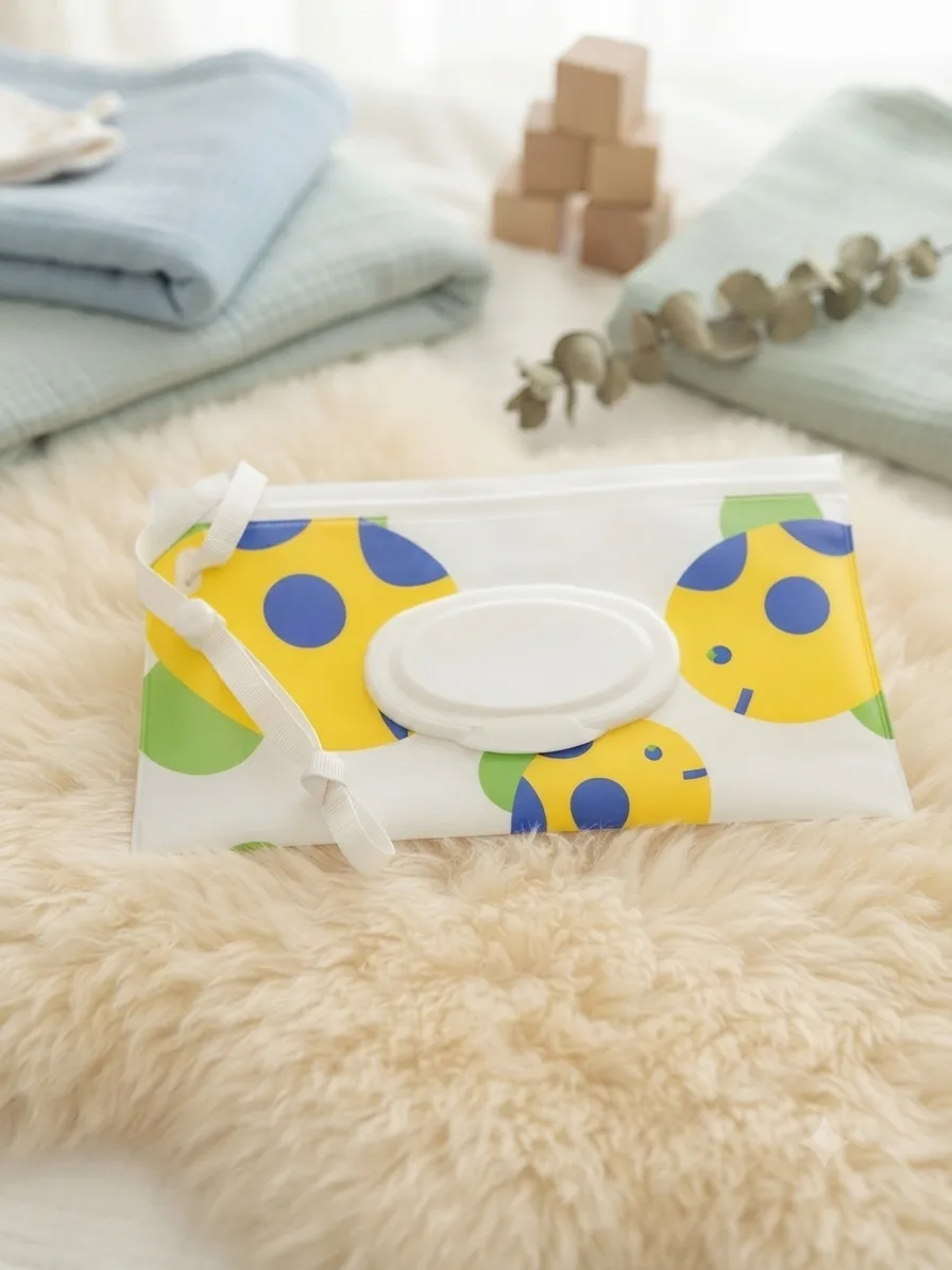 Patterned Wet Wipes Case