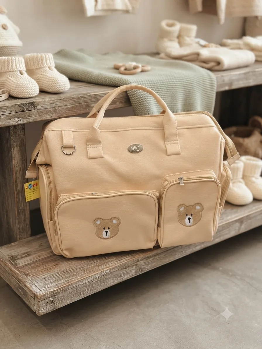 M&Y Leather Baby Diaper Bag