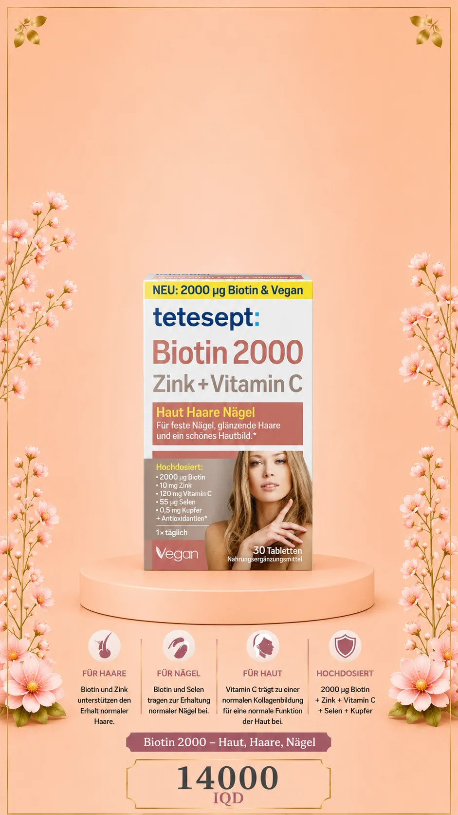 tetesept, hair, nail, skin