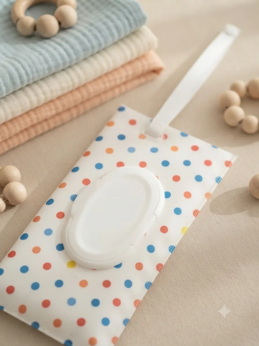 Patterned Wet Wipes Case